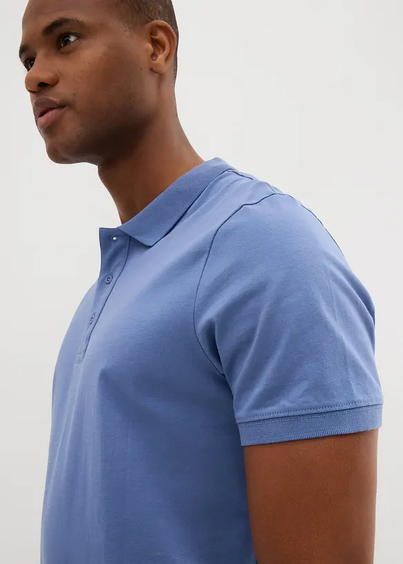 Lot de 2 polos en jersey 100% coton, bonprix