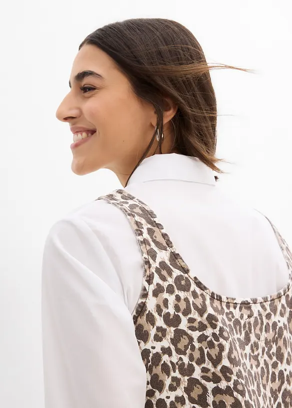 Robe courte en coton extensible, bonprix