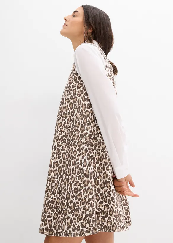 Robe courte en coton extensible, bonprix