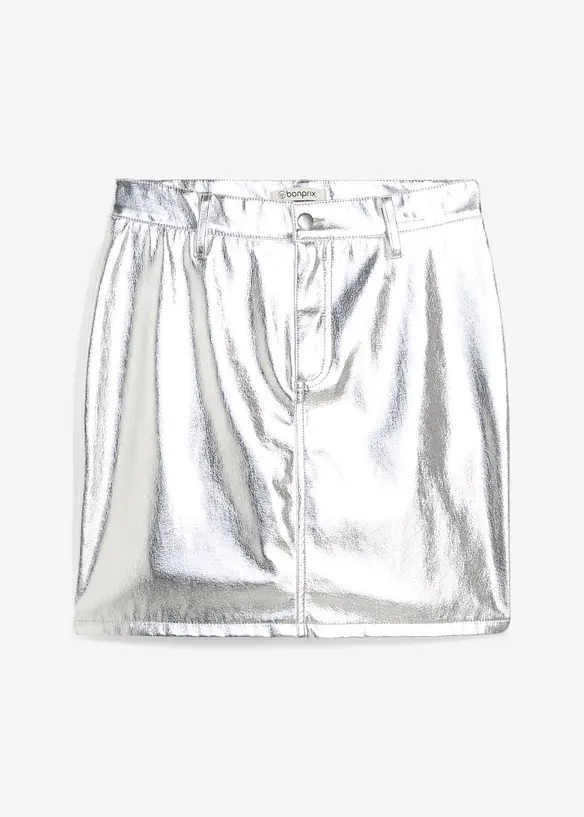 Mini-jupe métallisée, bonprix