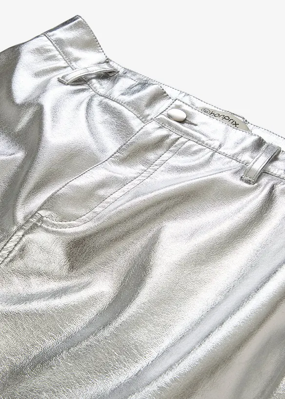 Mini-jupe métallisée, bonprix
