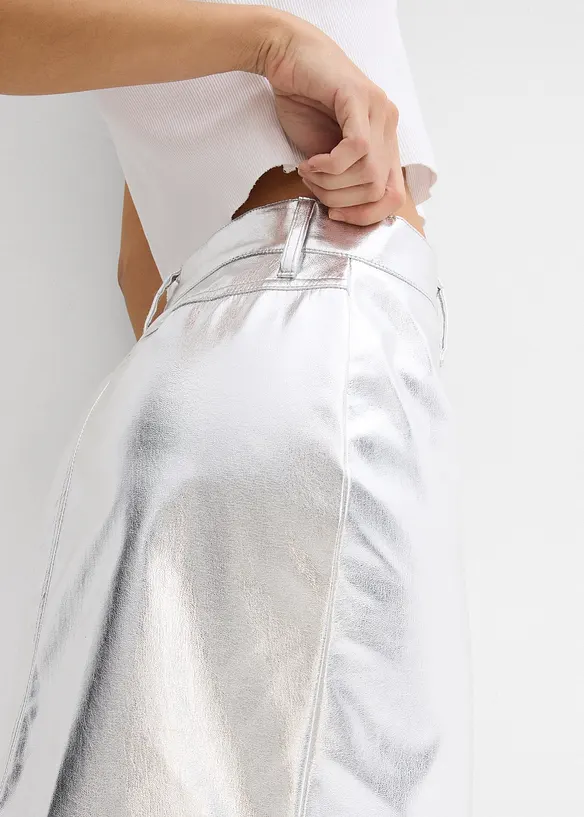 Mini-jupe métallisée, bonprix