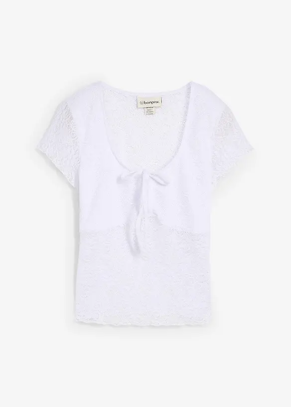 T-shirt en dentelle, bonprix