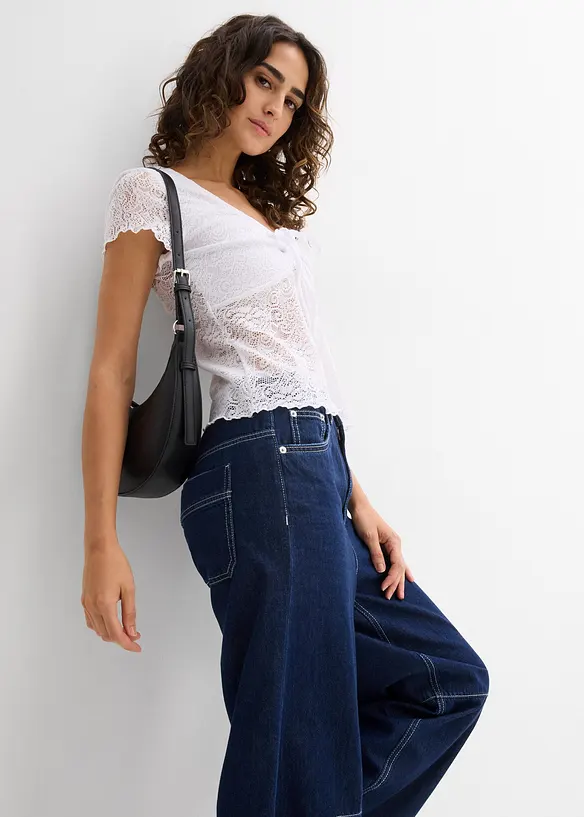 T-shirt en dentelle, bonprix