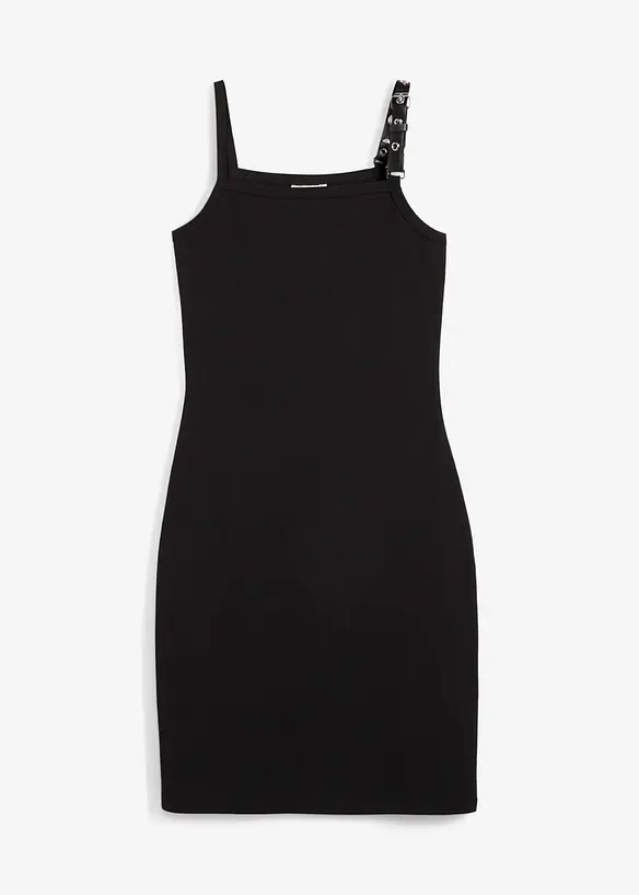 Robe à fines bretelles avec bordures contrastantes, bonprix