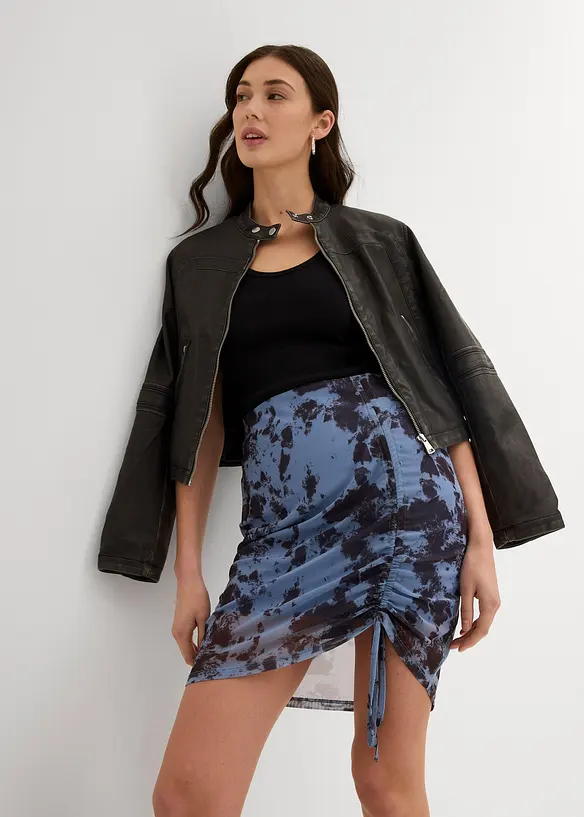 Mini-jupe en mesh, bonprix