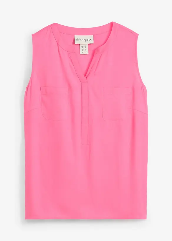 Blouse sans manches en viscose fluide, bonprix