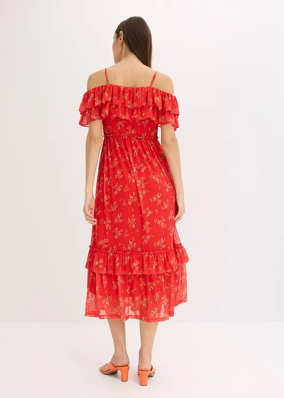 Robe en jersey et mesh, bonprix