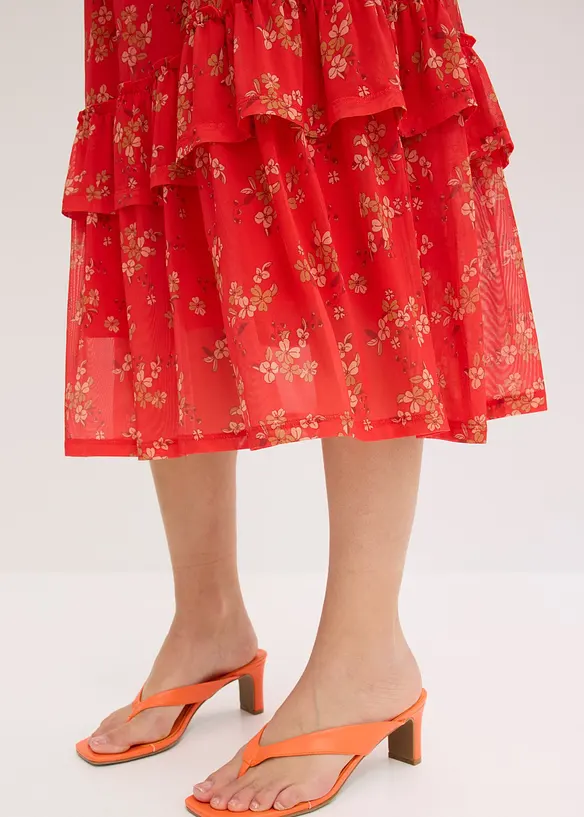 Robe en jersey et mesh, bonprix