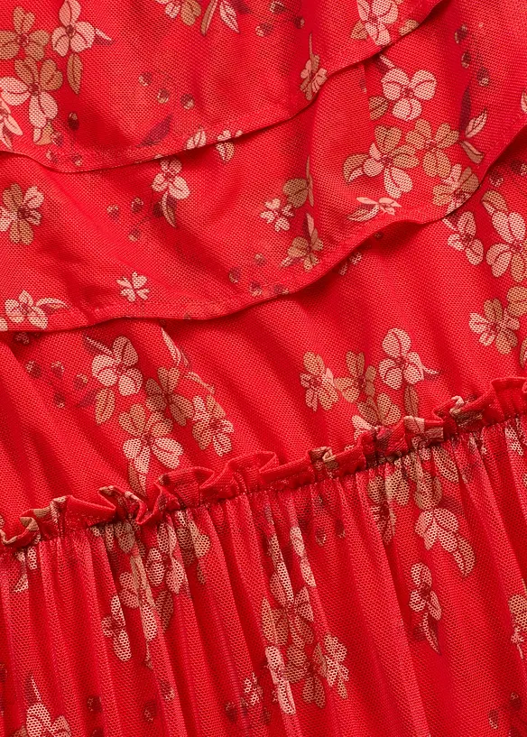 Robe en jersey et mesh, bonprix