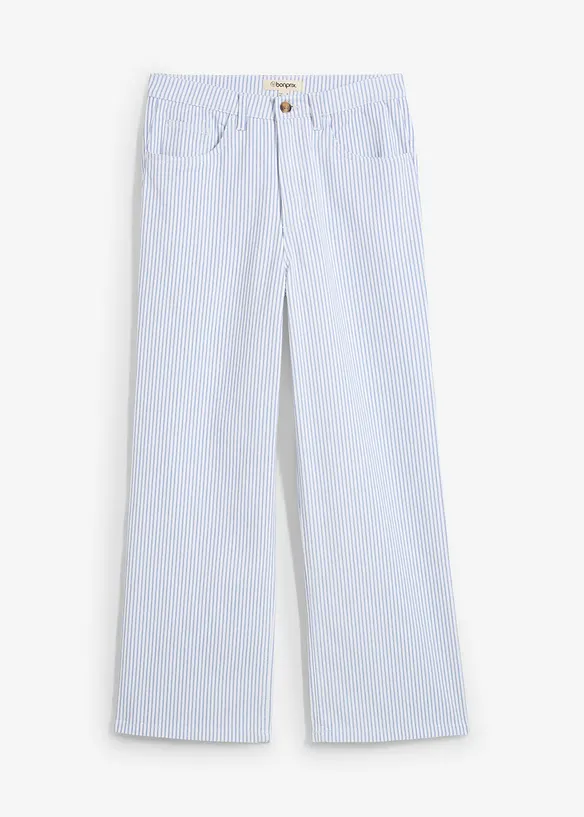 Jean large taille haute, cropped, bonprix