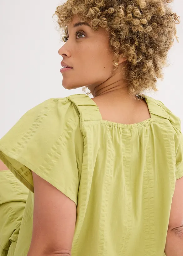 Tunique-blouse en seersucker coton, bonprix