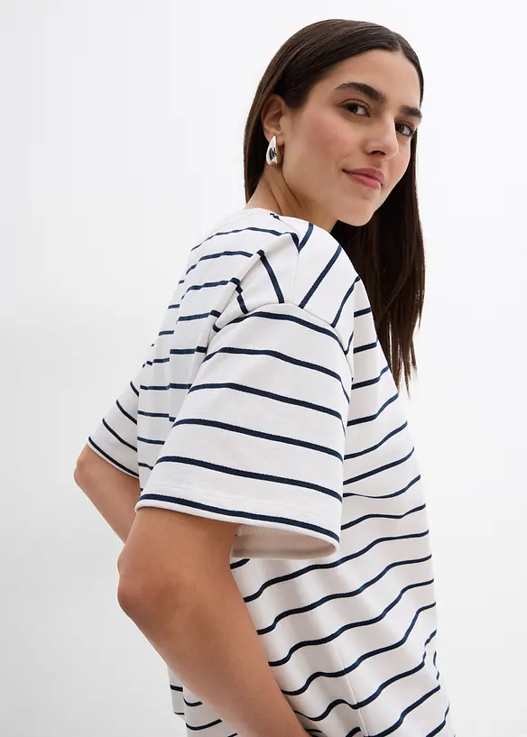 Sweat doux en coton m&eacute;lang&eacute;, bonprix