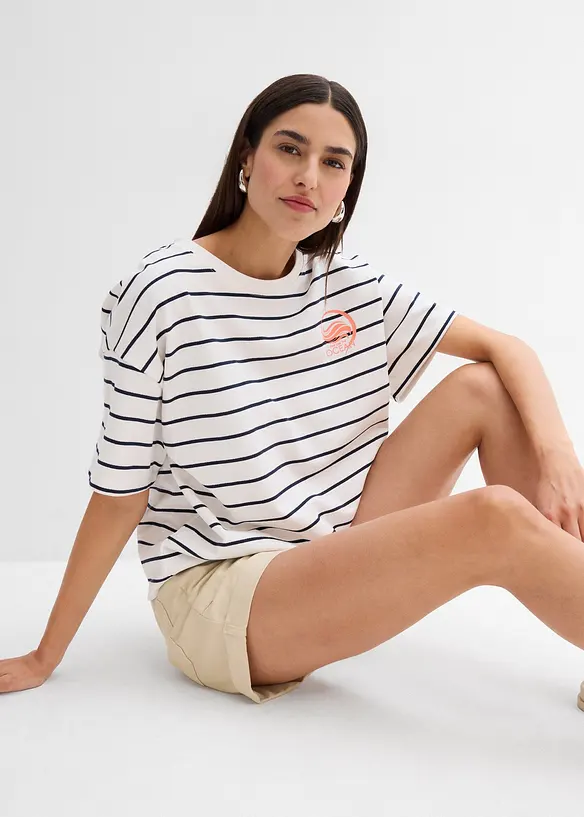 Sweat doux en coton m&eacute;lang&eacute;, bonprix