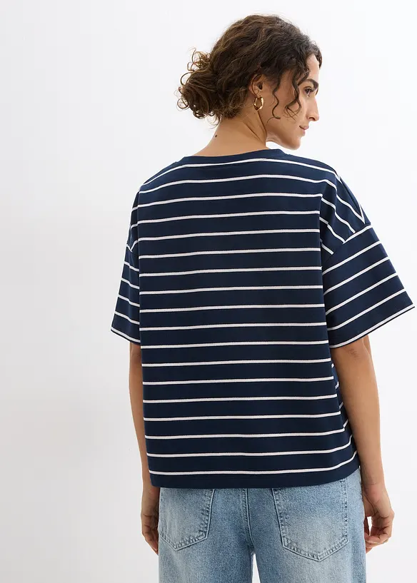 Sweat doux en coton m&eacute;lang&eacute;, bonprix