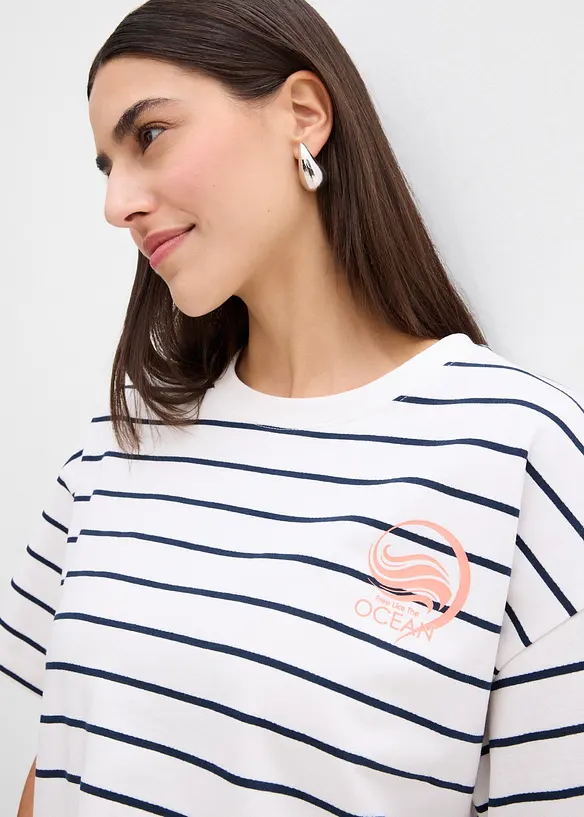 Sweat doux en coton m&eacute;lang&eacute;, bonprix