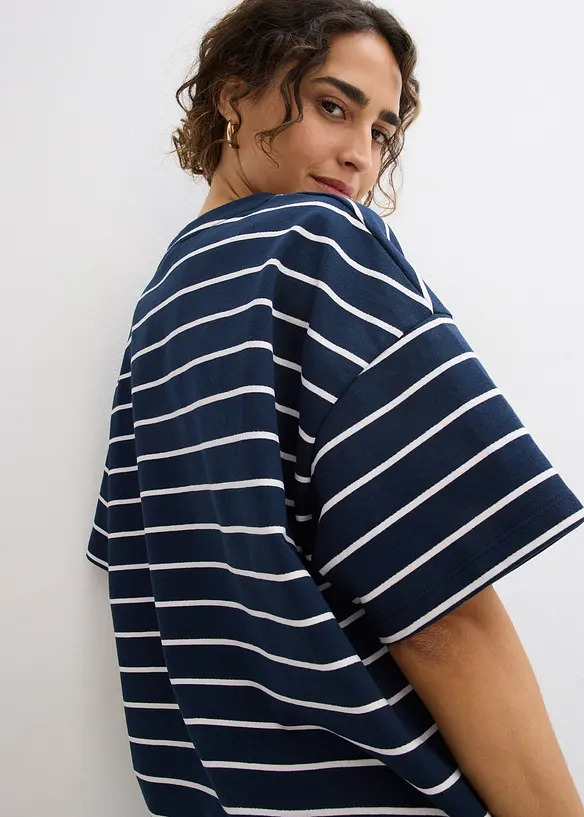 Sweat doux en coton m&eacute;lang&eacute;, bonprix