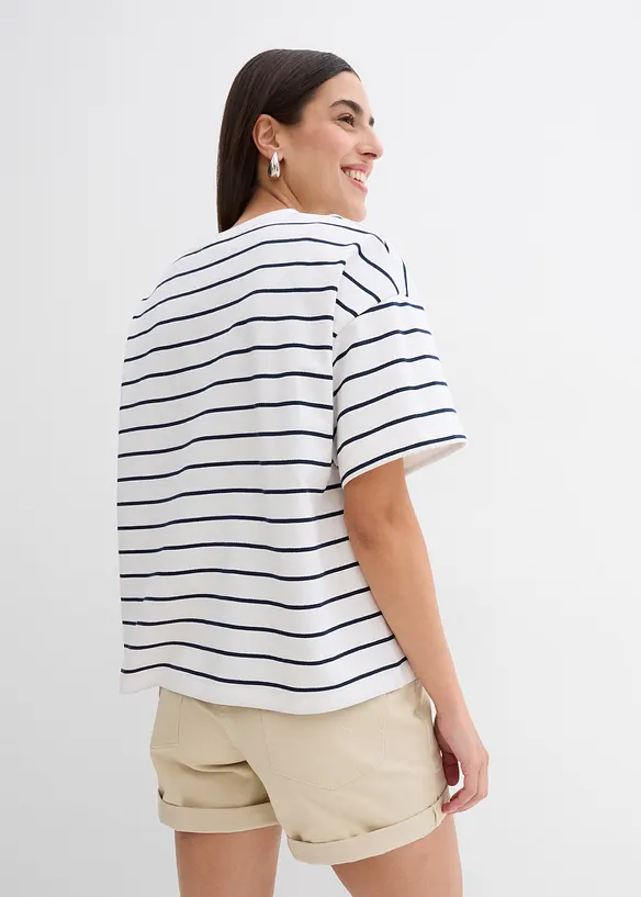 Sweat doux en coton m&eacute;lang&eacute;, bonprix