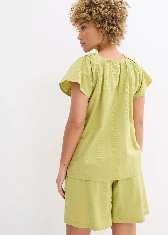 Tunique-blouse en seersucker coton, bonprix