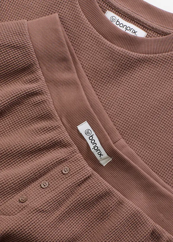 Ensemble short d’intérieur en jersey gaufré, bonprix