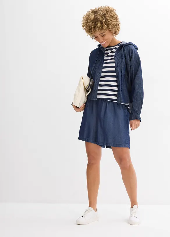 Short à taille élastiquée et smockée, bonprix