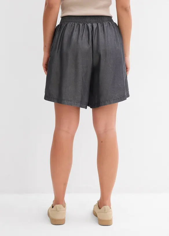 Short à taille élastiquée et smockée, bonprix