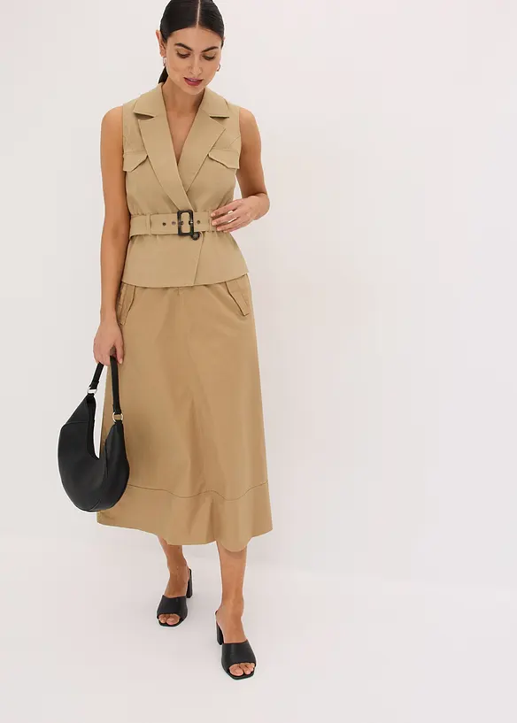 Gilet sans manches avec ceinture, bonprix