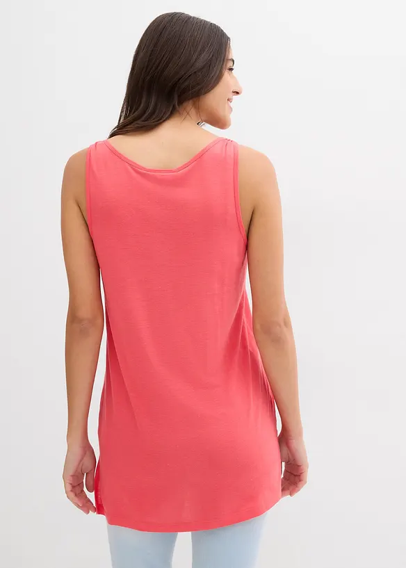 Long d&eacute;bardeur en viscose et lin, bonprix