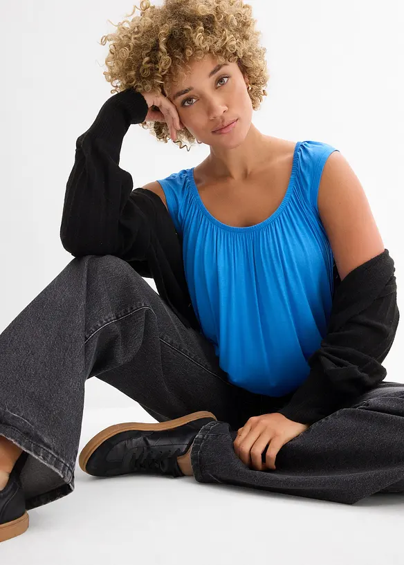 T-shirt doux en viscose extensible, bonprix