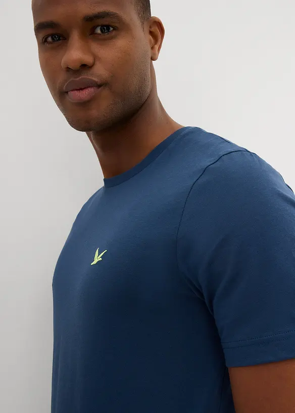 Lot de 2 T-shirts 100% coton, bonprix