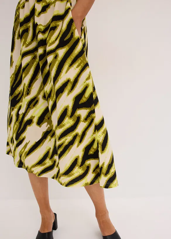 Robe en jersey à taille smockée, bonprix