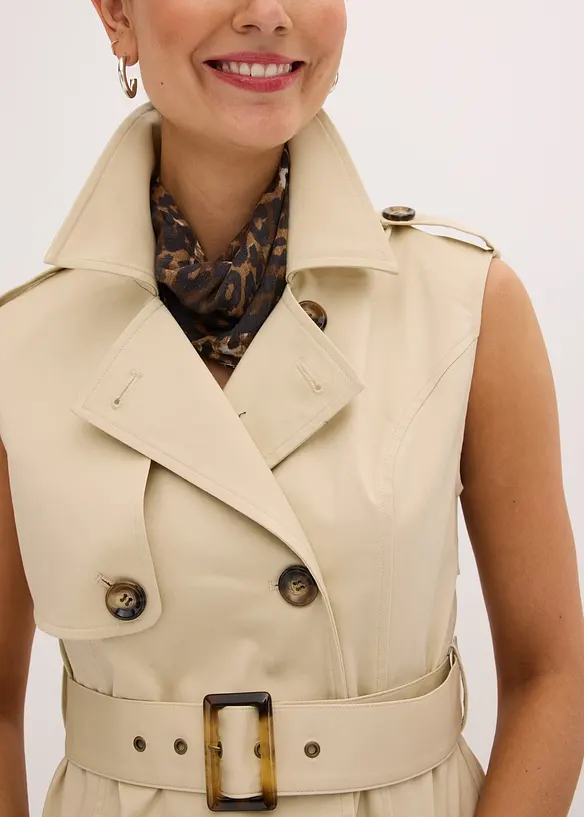 Robe trench avec ceinture (ens. 2 pces), bonprix