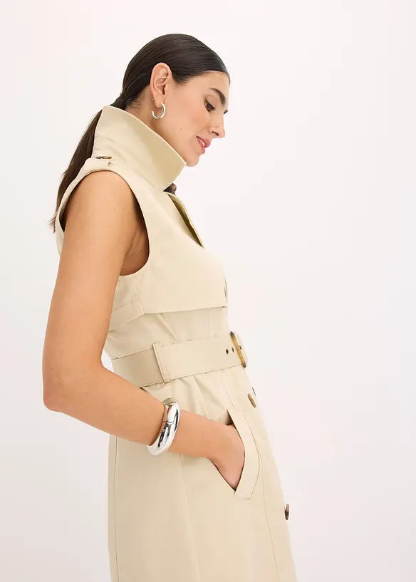 Robe trench avec ceinture (ens. 2 pces), bonprix