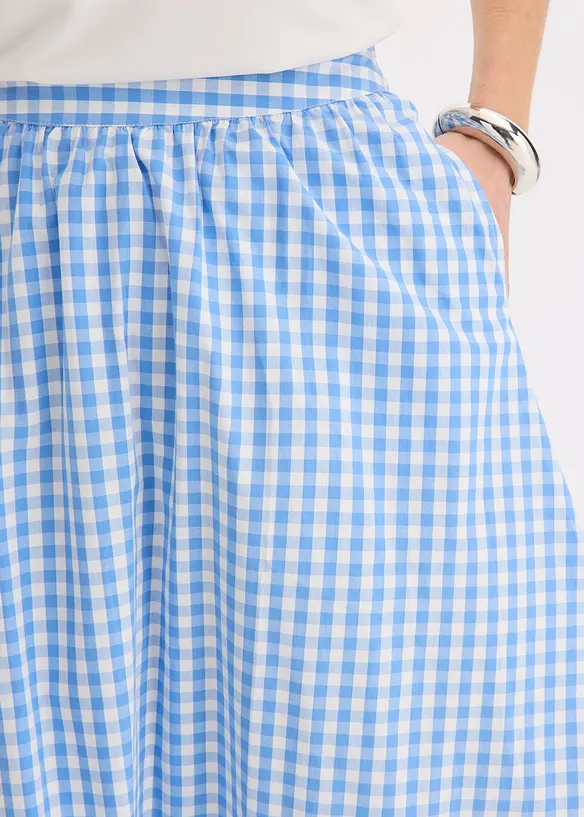 Jupe midi 100% coton, bonprix