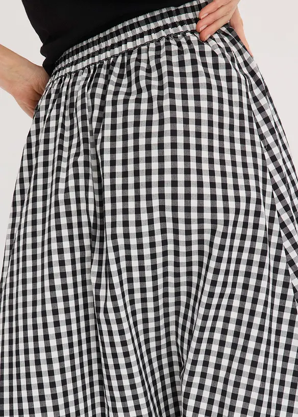 Jupe midi 100% coton, bonprix