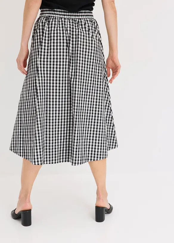 Jupe midi 100% coton, bonprix