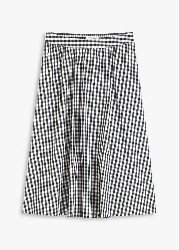 Jupe midi 100% coton, bonprix