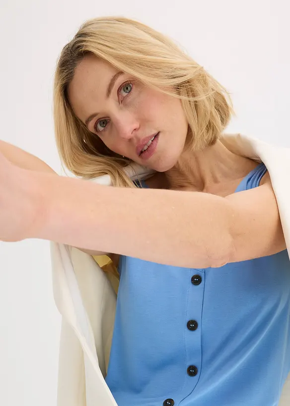 Top boutonné, bonprix