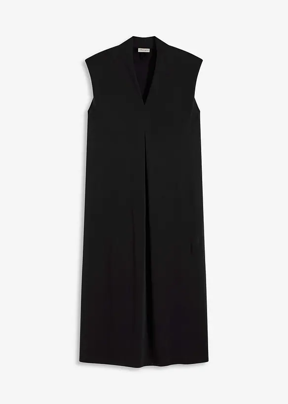 Robe en jersey piqué de viscose avec épaulettes, bonprix