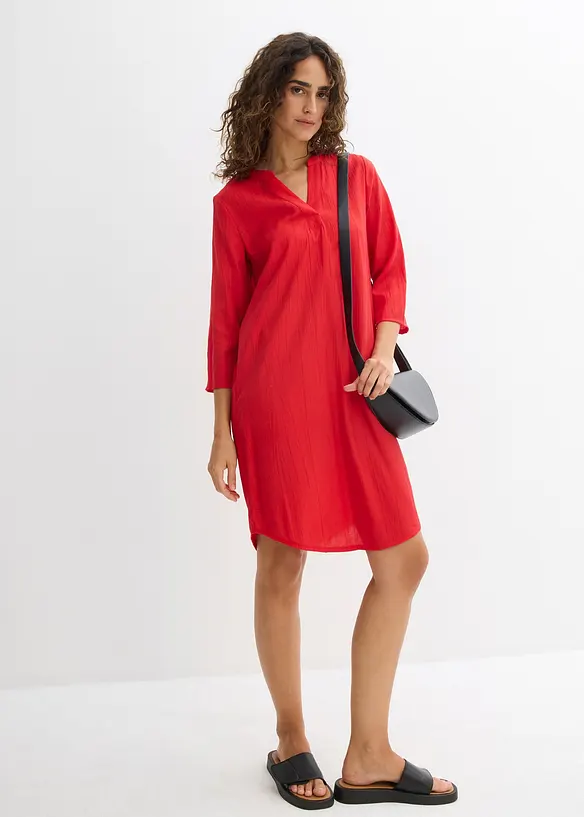 Robe-tunique texturée en viscose majoritaire, bonprix