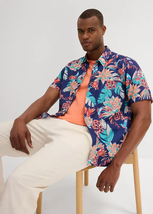 Chemise manches courtes en viscose, bonprix