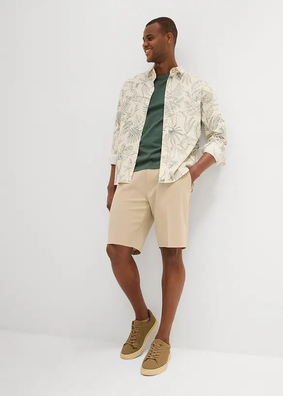 Bermuda chino à pinces, Regular, bonprix