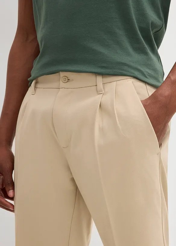 Bermuda chino à pinces, Regular, bonprix