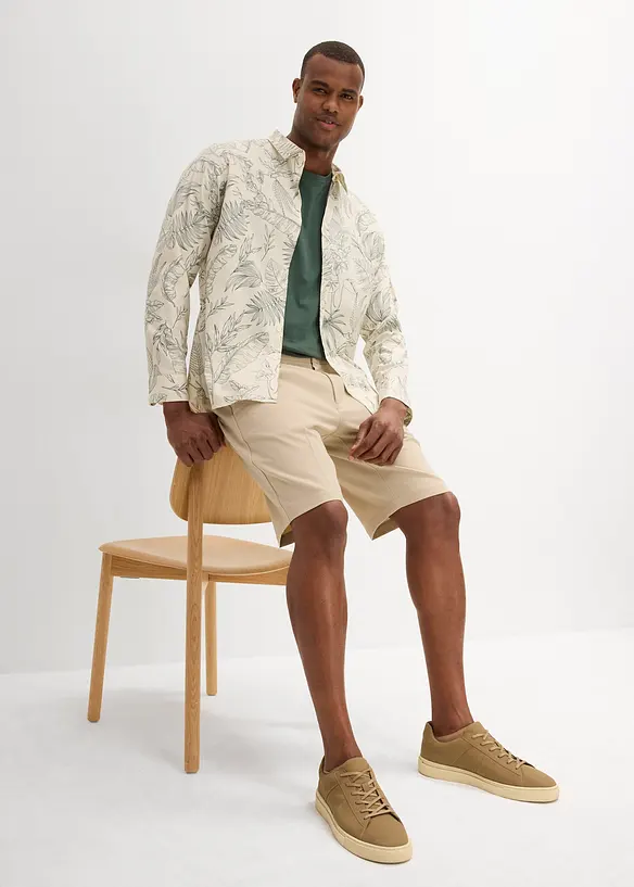 Bermuda chino à pinces, Regular, bonprix