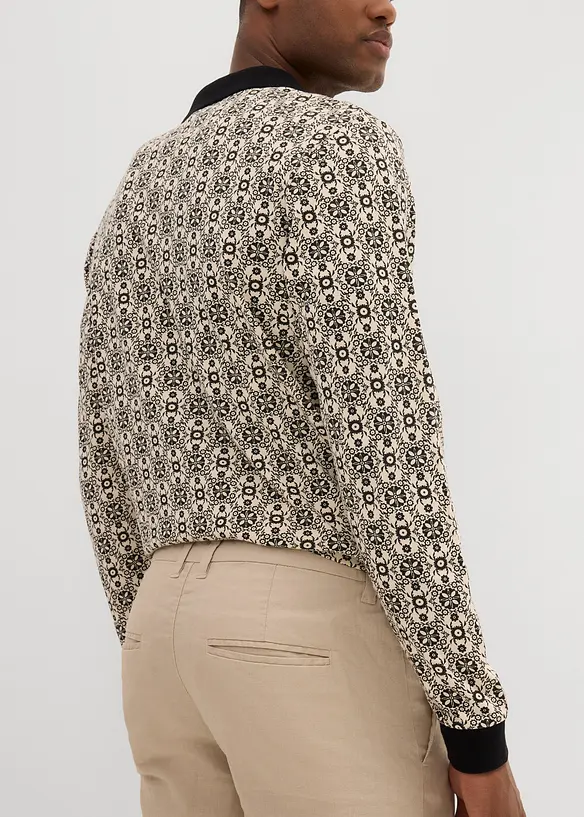 Bermuda chino en lin mélangé, Regular, bonprix