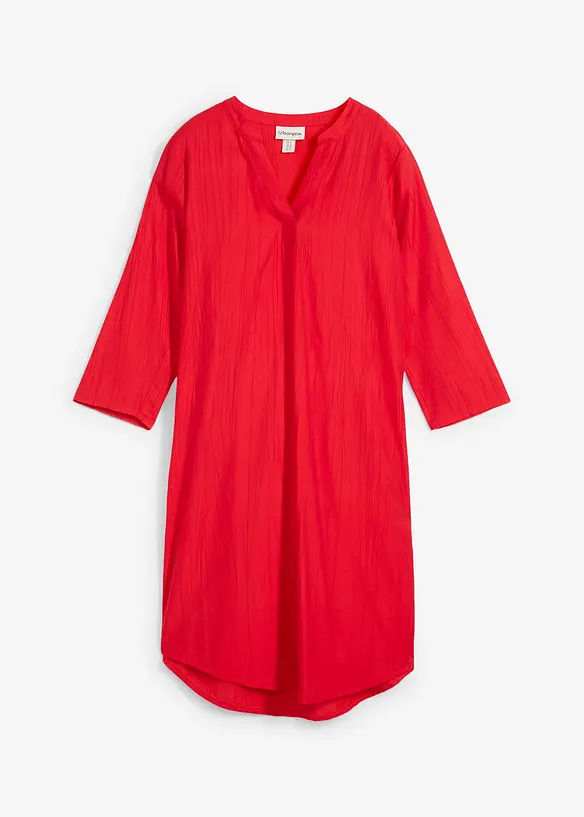 Robe-tunique texturée en viscose majoritaire, bonprix