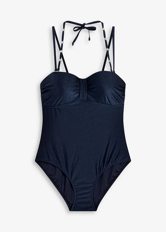 Maillot 1 pièce à armatures en matière brillante, bonprix