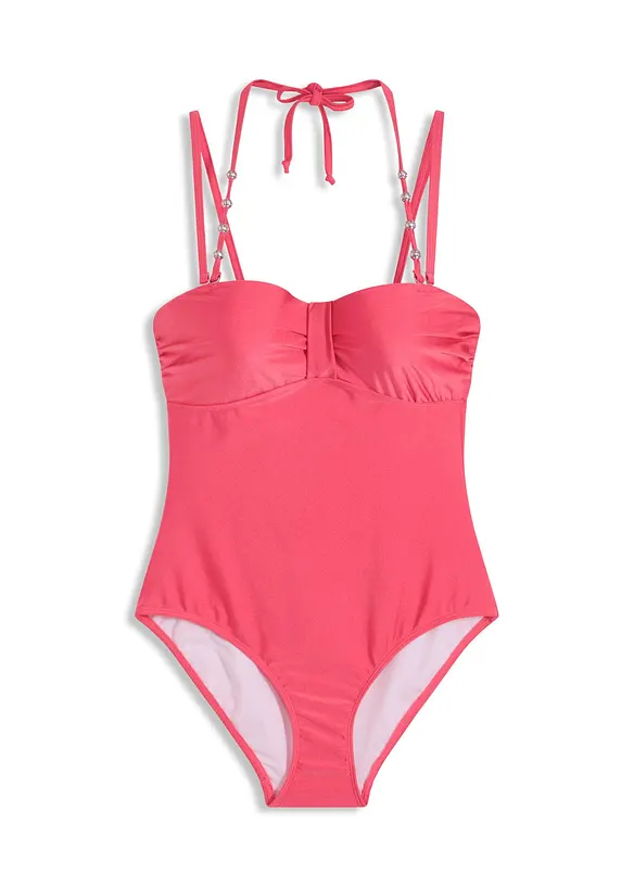 Maillot 1 pi&egrave;ce &agrave; armatures en mati&egrave;re brillante, bonprix