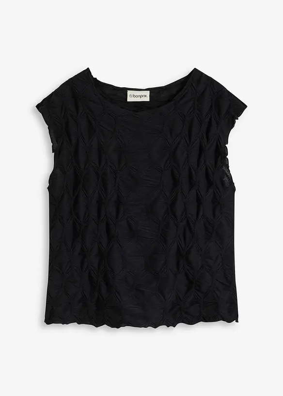 Top en matière texturée, bonprix