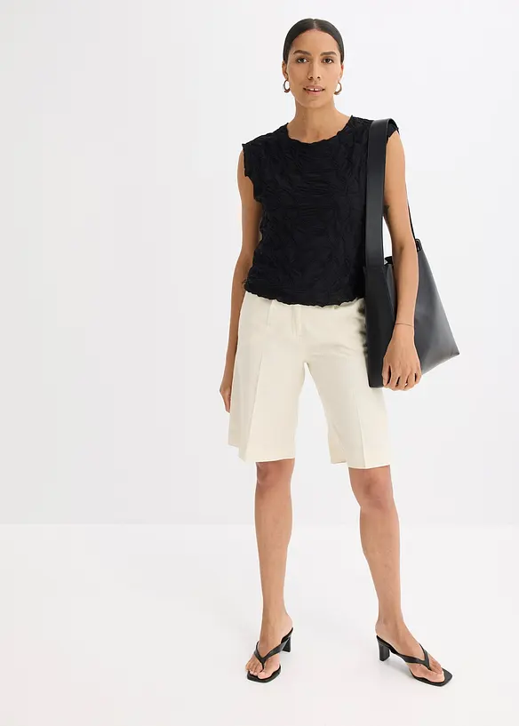 Top en matière texturée, bonprix